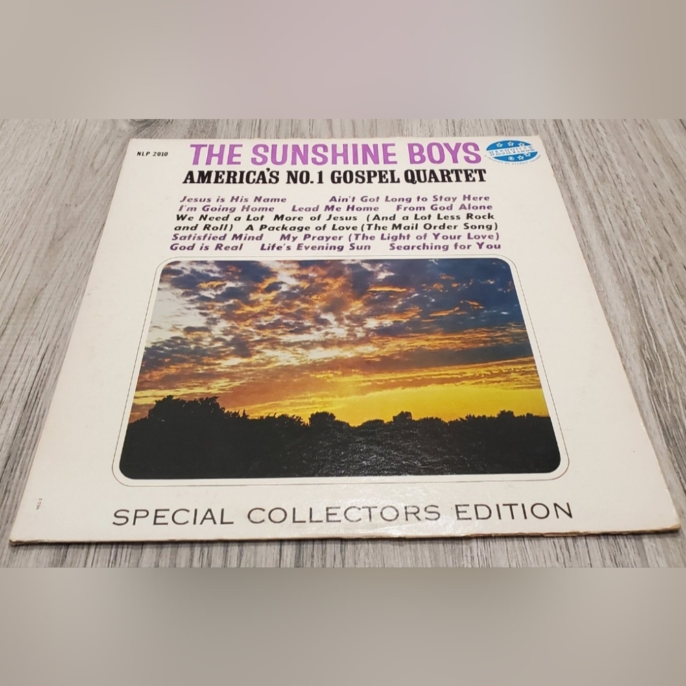 BOGO The Sunshine Boys America's No 1 Gospel Quartet Vinyl Record
